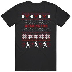 Washington Baseball Ugly Sweater 8bit Pixel Art Fan T Shirt