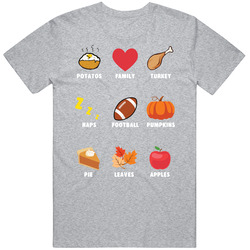 Autumn Football Thanksgiving Fall Loving T Shirt