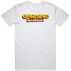 Garfield And Friends Retro 80s Tv Show Logo Fan T Shirt