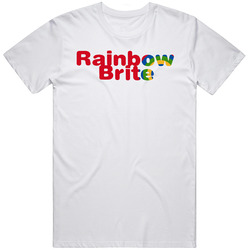 Rainbow Brite Retro 80s Tv Show Logo Fan T Shirt