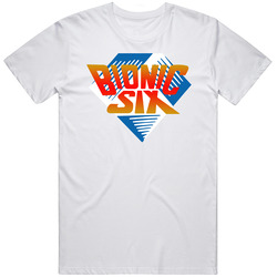 Bionic Six Retro 80s Tv Show Logo Fan T Shirt