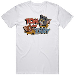 The Tom And Jerry Comedy Show Distressed Look Retro 80s Tv Show Logo F