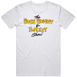 The Bugs Bunny And Tweety Show Retro 80s Tv Show Logo Fan T Shirt