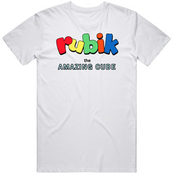 Rubik The Amazing Cube Retro 80s Tv Show Logo Fan T Shirt