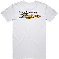 The New Adventures Of Zorro Retro 80s Tv Show Logo Fan T Shirt
