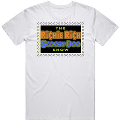 The Richie Rich Scooby Doo Show Retro 80s Tv Show Logo Fan T Shirt