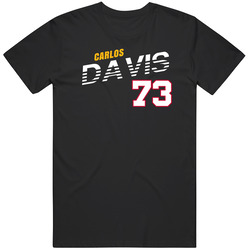 Carlos Davis 73 Favorite Player Pittsburgh Football Fan T Shirt