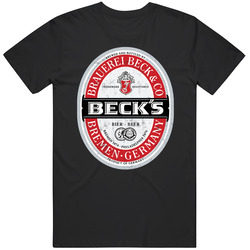 Becks Beer Germany Distressed Look Label Beer Lovers T Shirt