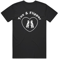 Tux And Flipper Funny Parks And Recreation Popular Tv Show T Shirt