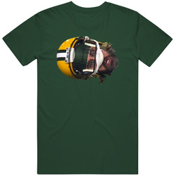 Aaron Rodgers Sideways Head Green Bay Football T Shirt