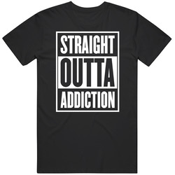 Straight Outta Addiction Funny Compton Parody T Shirt Straight Outta Addiction Funny Compton Parody T Shirt
