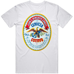 Cerveza Cuervo Vintage Beer Logo T Shirt