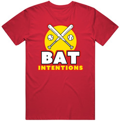 Bat Intentions Funny Softball Baseball Team Jersey T Shirt