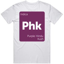 Purple Hindu Kush Indica Strain Weed T Shirt