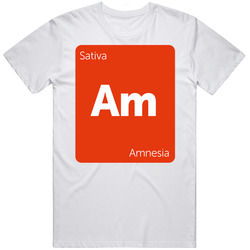 Amnesia Sativa Strain Weed T Shirt
