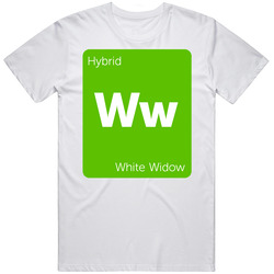 White Widow Hybrid Strain Weed T Shirt