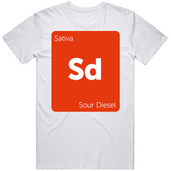 Sour Diesel Sativa Strain Weed T Shirt