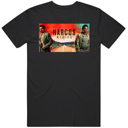 Narco Mexico Netflix Distressed Look  Fan T Shirt