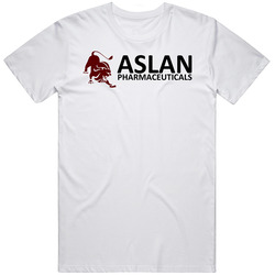Aslan Pharmaceuticals Nasdaq Company Logo Employee Fan T Shirt