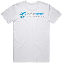 Brainstorm Cell Therapeutics Nasdaq Company Logo Employee Fan T Shirt