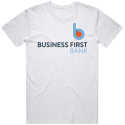 Business First Bancshares Bank Nasdaq Company Logo Employee Fan T Shir