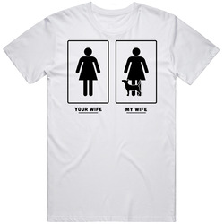 Your Wife My Wife Bull Terrier Dog Puppy Lover T Shirt