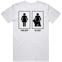 Your Wife My Wife Portuguse Water Dog Puppy Lover T Shirt