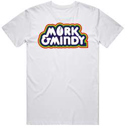 Mork And Mindy Robin Williams Tv Show Logo T Shirt