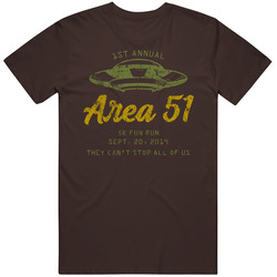 1st Annual Area 51 5k Fun Run T Shirt 1st Annual Area 51 5k Fun Run T Shirt