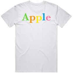 Original Apple Mac Computer Rainbow T Shirt