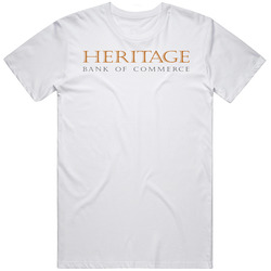 Heritage Commerce Corp Nasdaq Company Logo Employee Fan T Shirt