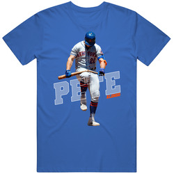 Pete Alonso New York Baseball Bat Snap T Shirt