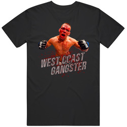 Nate Diaz West Coast Gangster Blood Mma T Shirt