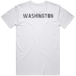 Washington Neighborhoods Typography City T Shirt