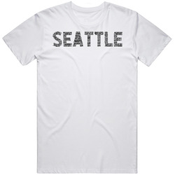 Seattle Neighborhoods Typography City T Shirt