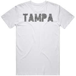 Tampa Neighborhoods Typography City T Shirt