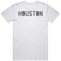 Huston Neighborhoods Typography City T Shirt