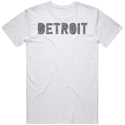 Detroit Neighborhoods Typography City T Shirt
