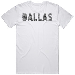 Dallas Neighborhoods Typography City T Shirt
