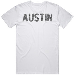 Austin Neighborhoods Typography City T Shirt