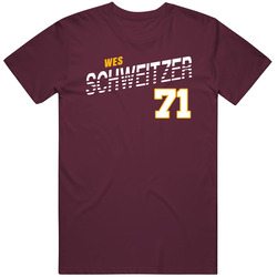 Wes Schweitzer 71 Favorite Player Washington Football Fan T Shirt
