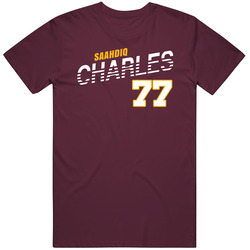 Saahdiq Charles 77 Favorite Player Washington Football Fan T Shirt