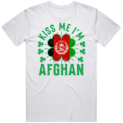 Kiss Me I'm Afghan Funny St Patrick's Day T Shirt