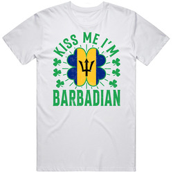 Kiss Me I'm Barbadian Funny St Patrick's Day T Shirt