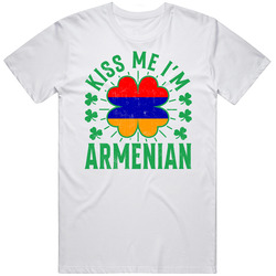 Kiss Me I'm Armenian Funny St Patrick's Day T Shirt