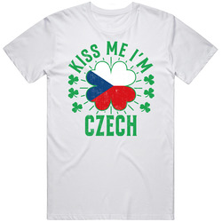 Kiss Me I'm Czech Funny St Patrick's Day T Shirt