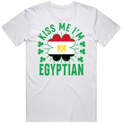 Kiss Me I'm Egyptian Funny St Patrick's Day T Shirt