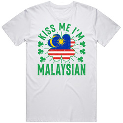 Kiss Me I'm Malaysian Funny St Patrick's Day T Shirt