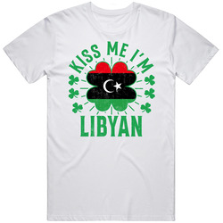 Kiss Me I'm Libyan Funny St Patrick's Day T Shirt