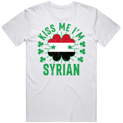 Kiss Me I'm Syrian Funny St Patrick's Day T Shirt